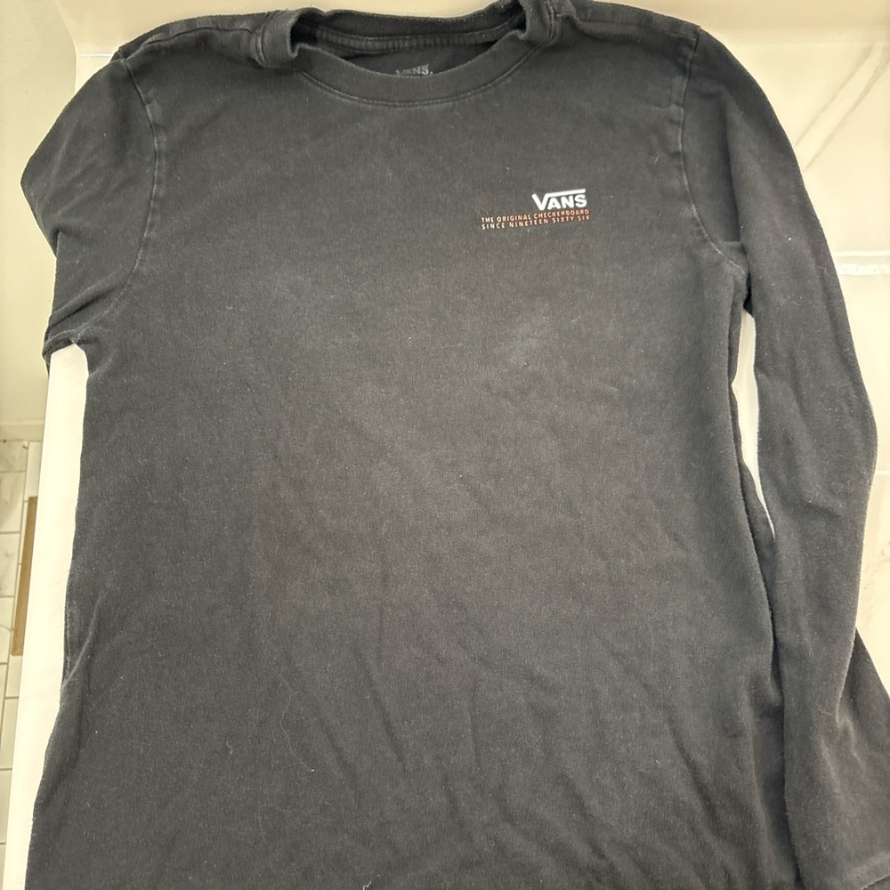 Vans women’s  Long Sleeve Black Tee